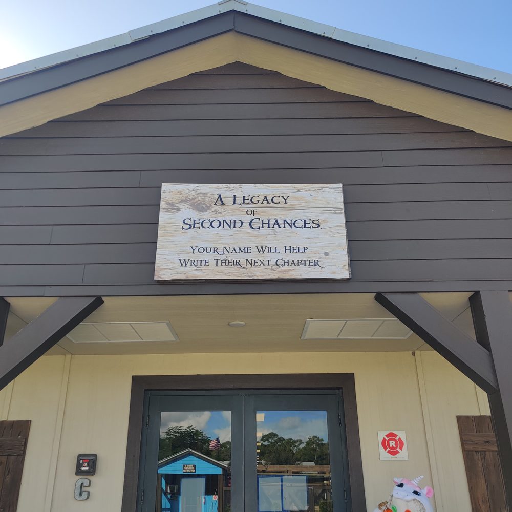 Printed banner mounted on a building exterior